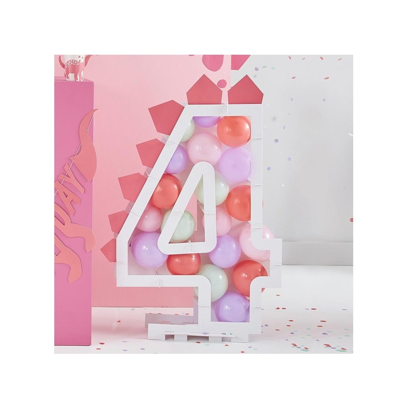 Pink Dinosaur Mosaic Balloons & Spikes Pack
