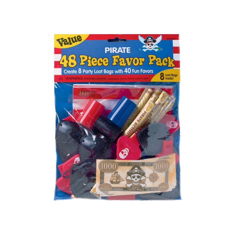 Pirates Mega Value 48pce Favour Pack
