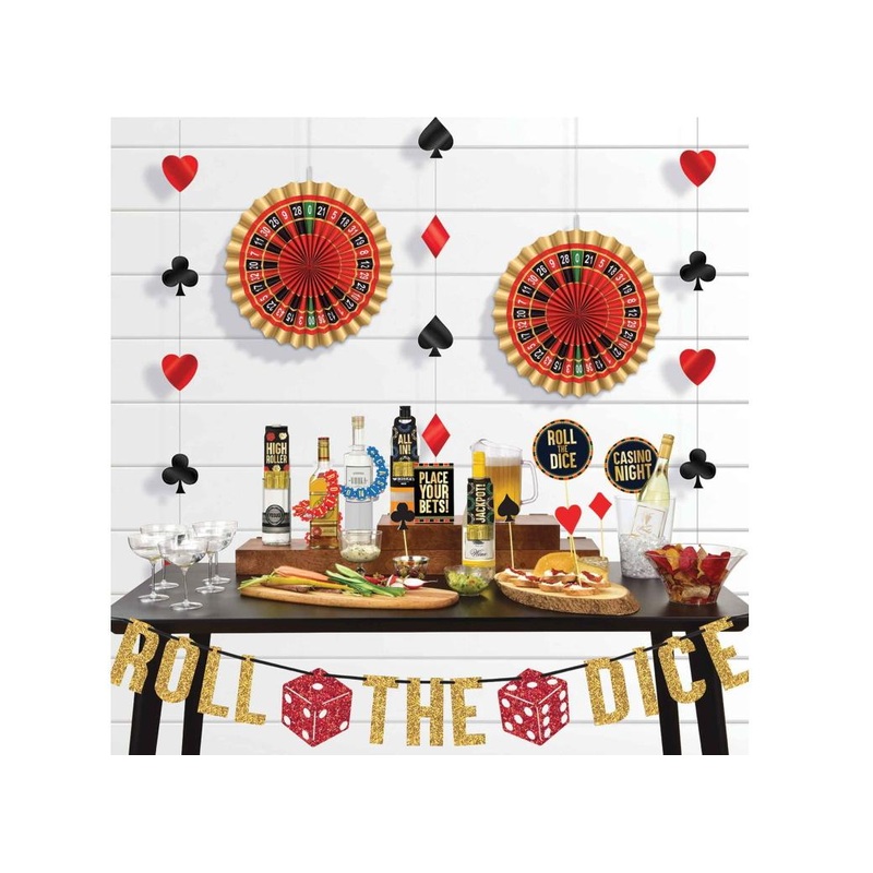 Roll The Dice Casino Bar Decorating Kit