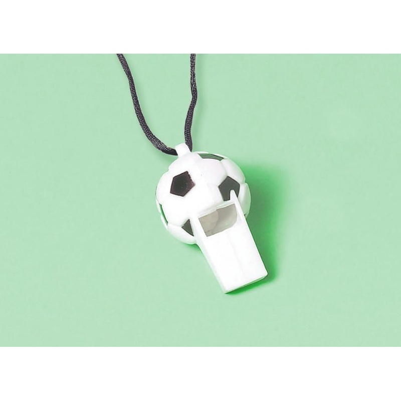Soccer Whistle Favours 8pk