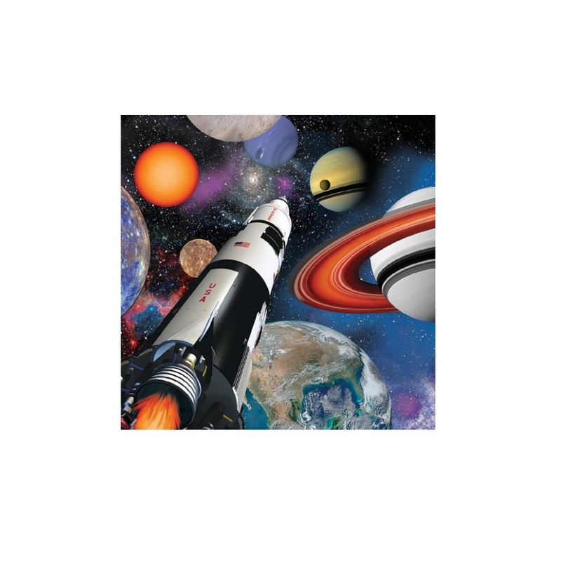 Space Blast Beverage Napkins 16pk