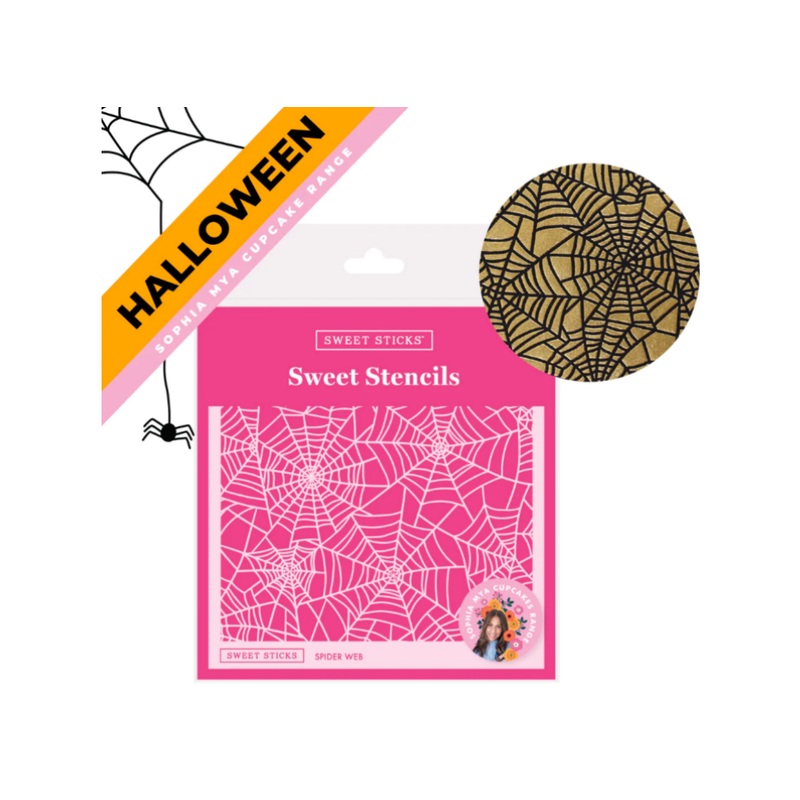Sweet Sticks Stencil - Spider Web