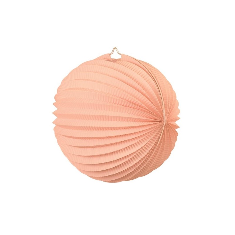 Accordion Lantern 25cm - Peach