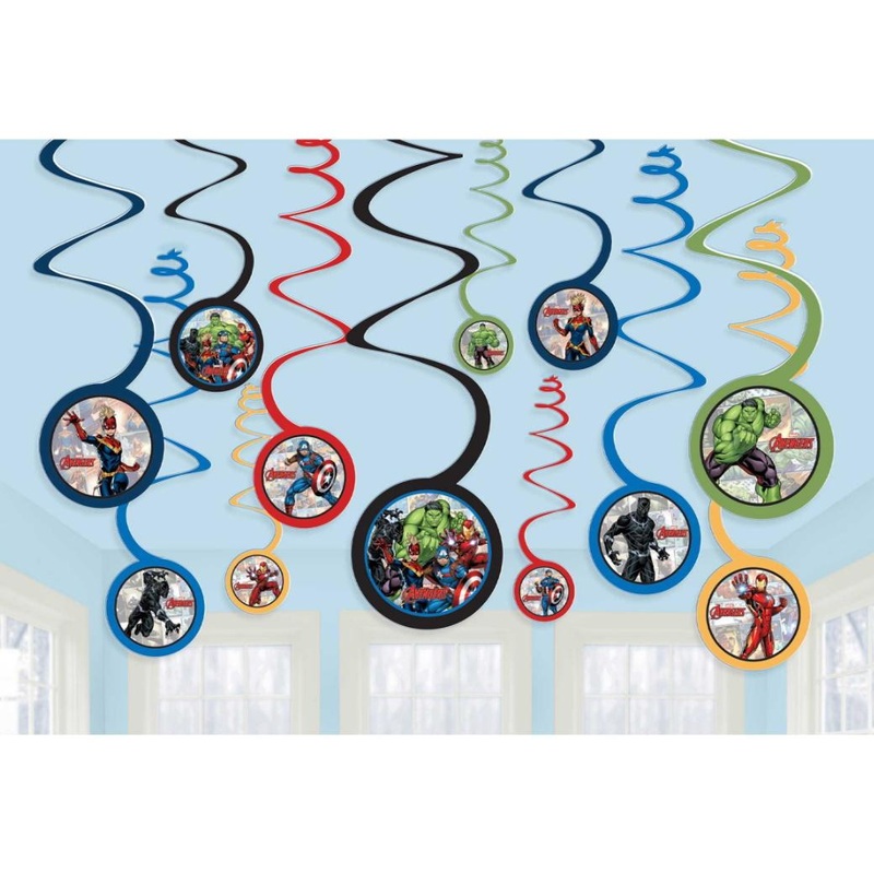 Avengers Hanging Spiral Decorations