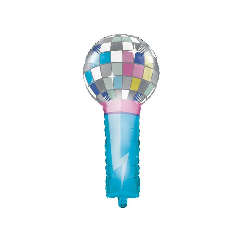 Birthday Beats Microphone Shaped Foil Balloon