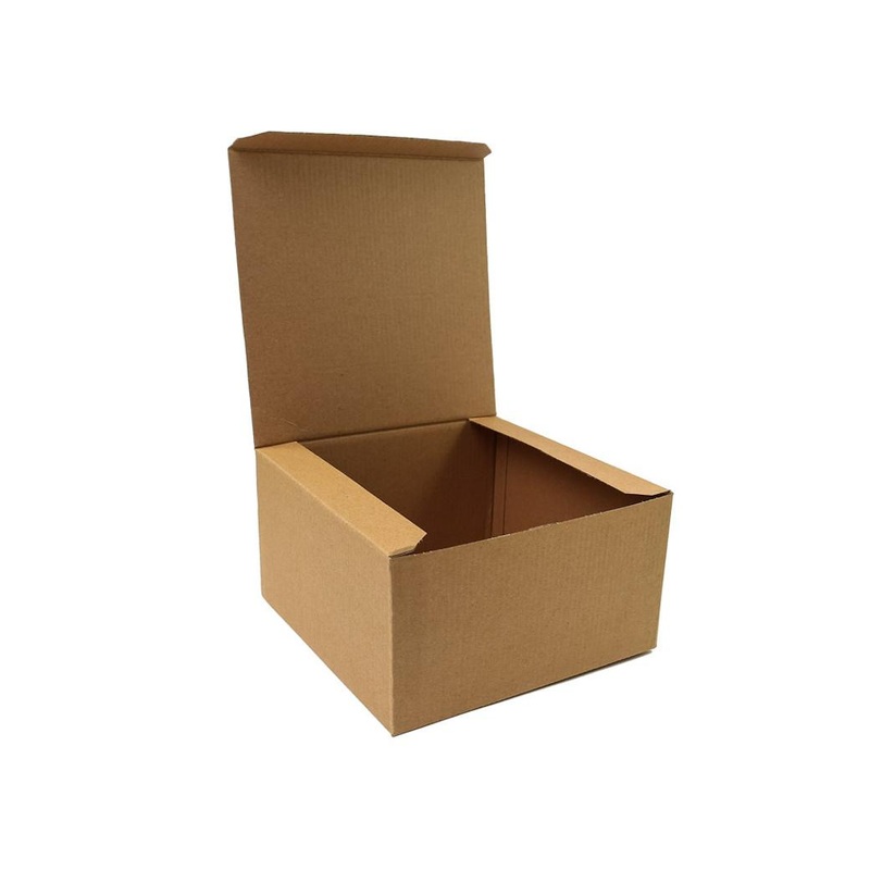 Brown Pop Up Cake Box 9in