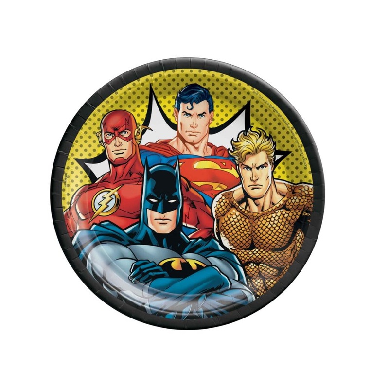 Justice League Heroes Unite Dinner Plates 8pk