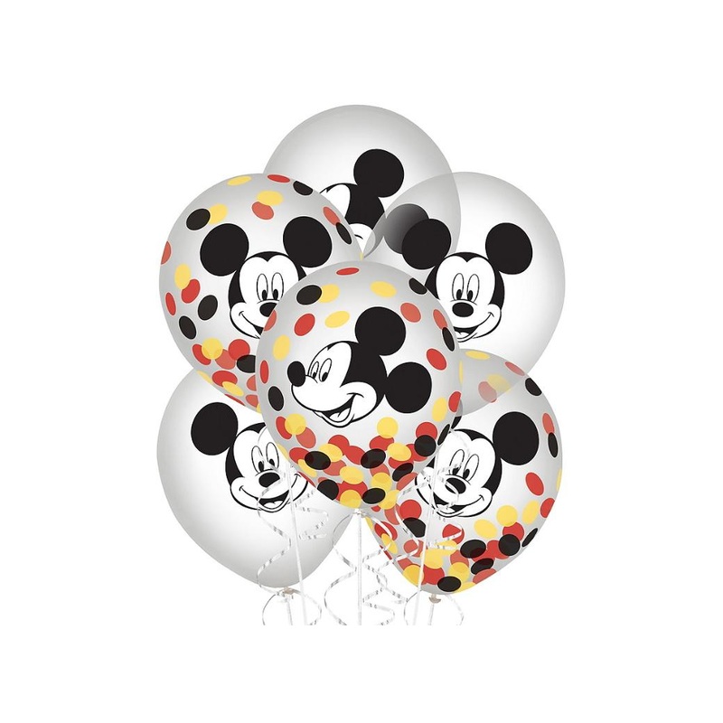 Mickey Mouse Forever Confetti Balloons 6pk