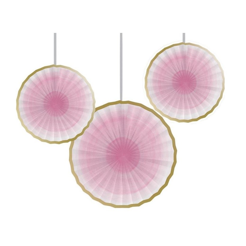 One Little Star Girl Hanging Paper Fans