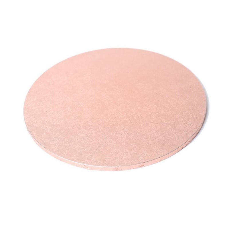 Rose Gold Masonite Cake Board Round 8in