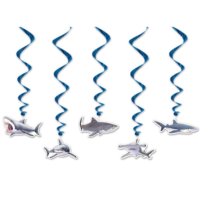 Shark Hanging Swirl Decorations