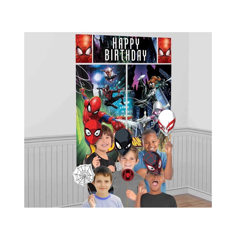 Spiderman Scene Setter with Photo Props
