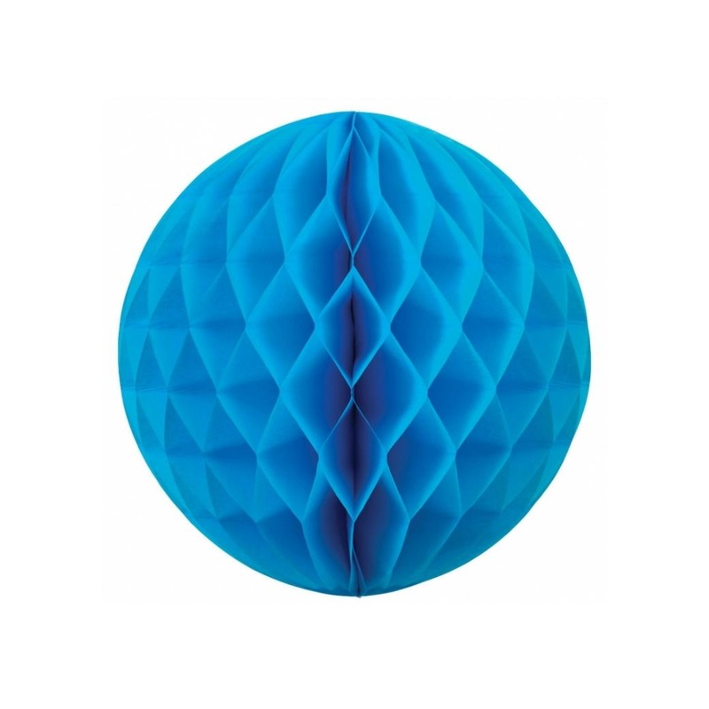 Tissue Honeycomb Ball 35cm - Electric Blue