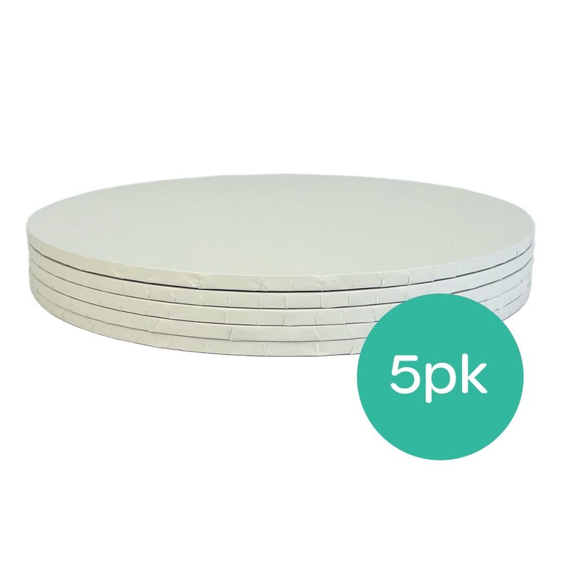 White 6" Cake Board 6mm x 5pack