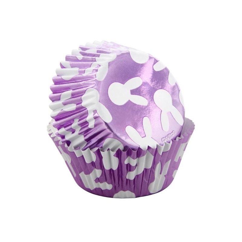 Wilton Purple Bunnies Foil Cupcake Cases 24pk