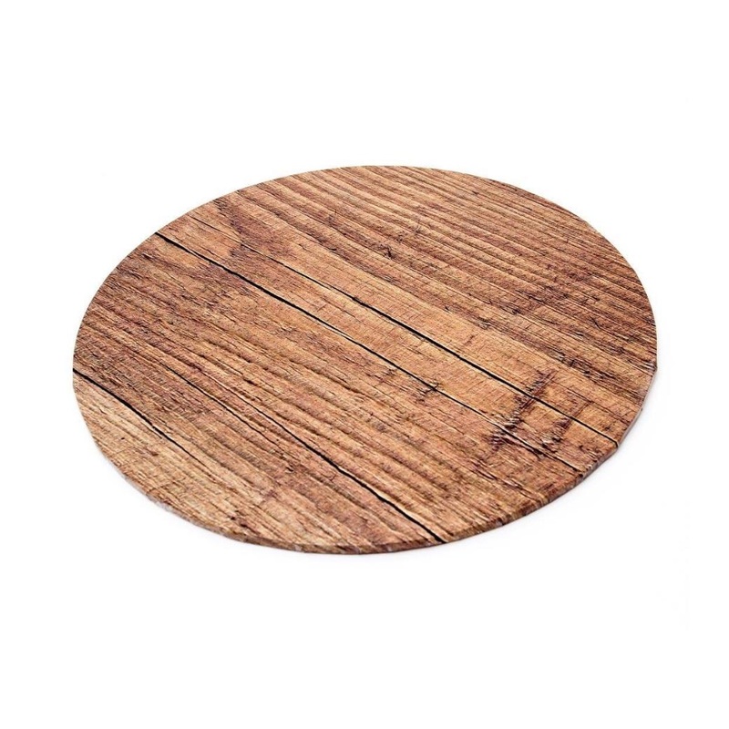 Woodgrain Masonite Cake Board Round - 10"