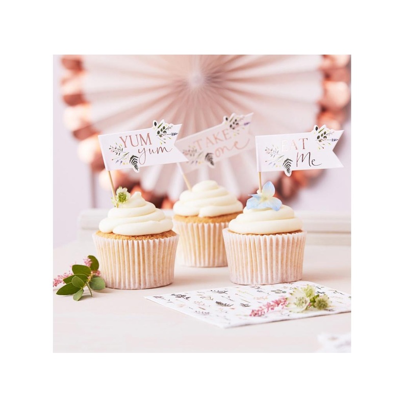 Let's ParTea Cupcake Toppers 12pk