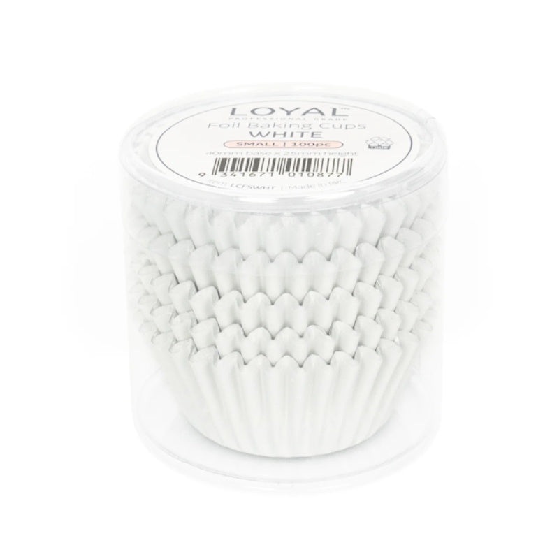 LOYAL Foil Baking Cup 100pk - White Small