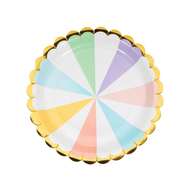 Pastel Celebrations Dinner Plates 8pk