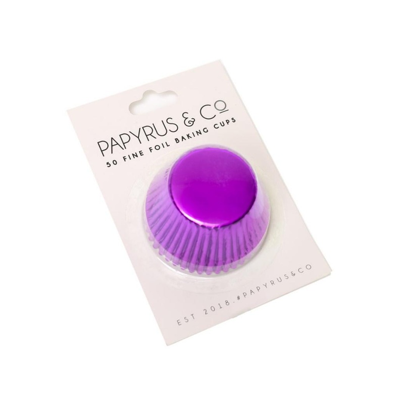 Purple Foil Cupcake Cases 50pk
