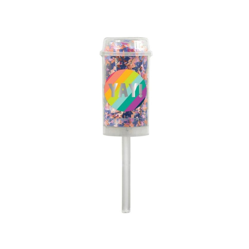 Push Up Confetti Poppers 2pk - Multi