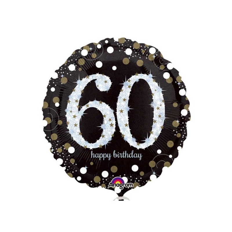 Sparkling 60th Birthday Foil Balloon
