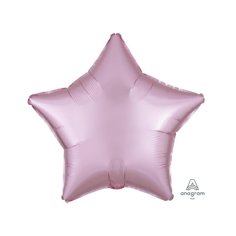 Star Shaped Foil Balloon - Satin Luxe Pastel Pink