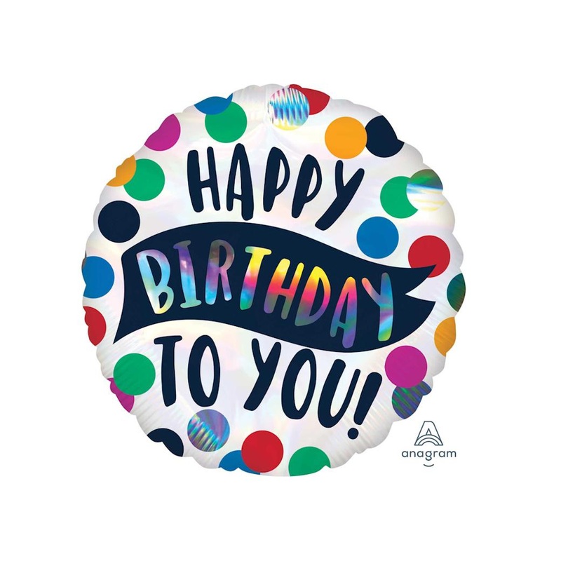 Time to Party Happy Birthday Foil Balloon