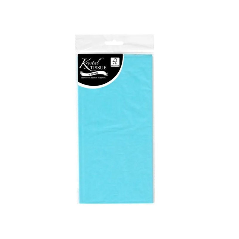 Tissue Paper 5 Sheets - Light Blue