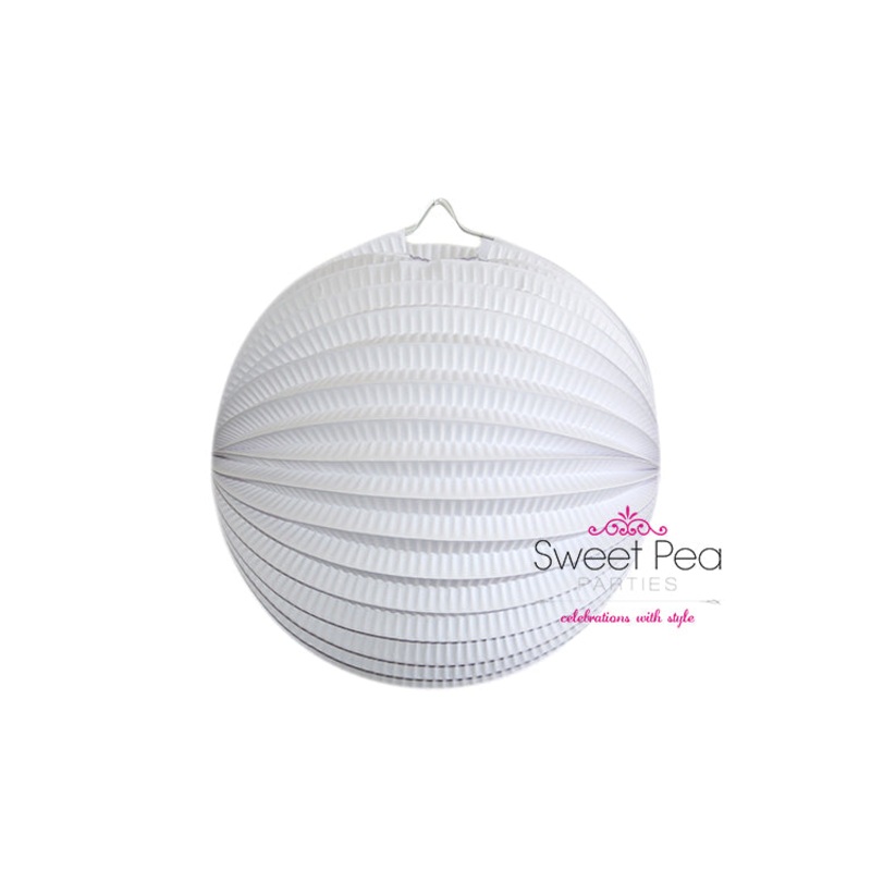 Accordion Lantern 25cm - White