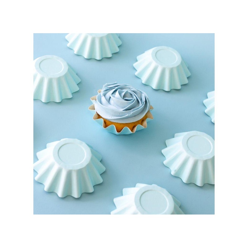 Blue Bloom Cupcake Cups 24pk