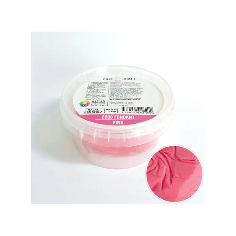 Cake Craft Fondant 200g - Pink