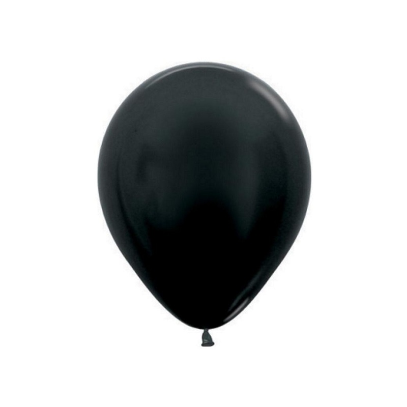 Metallic Black Balloon - Single