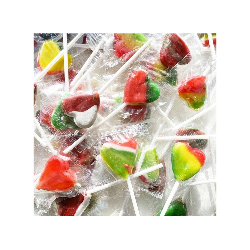 Mini Heart Lollipop 10pk