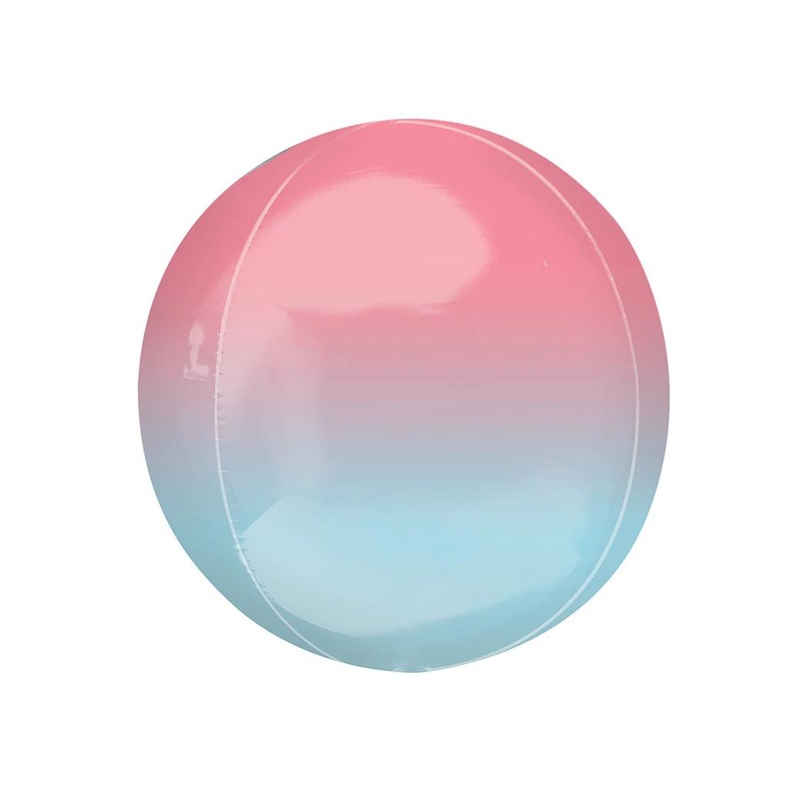 Ombre Orbz Balloon - Pink & Blue