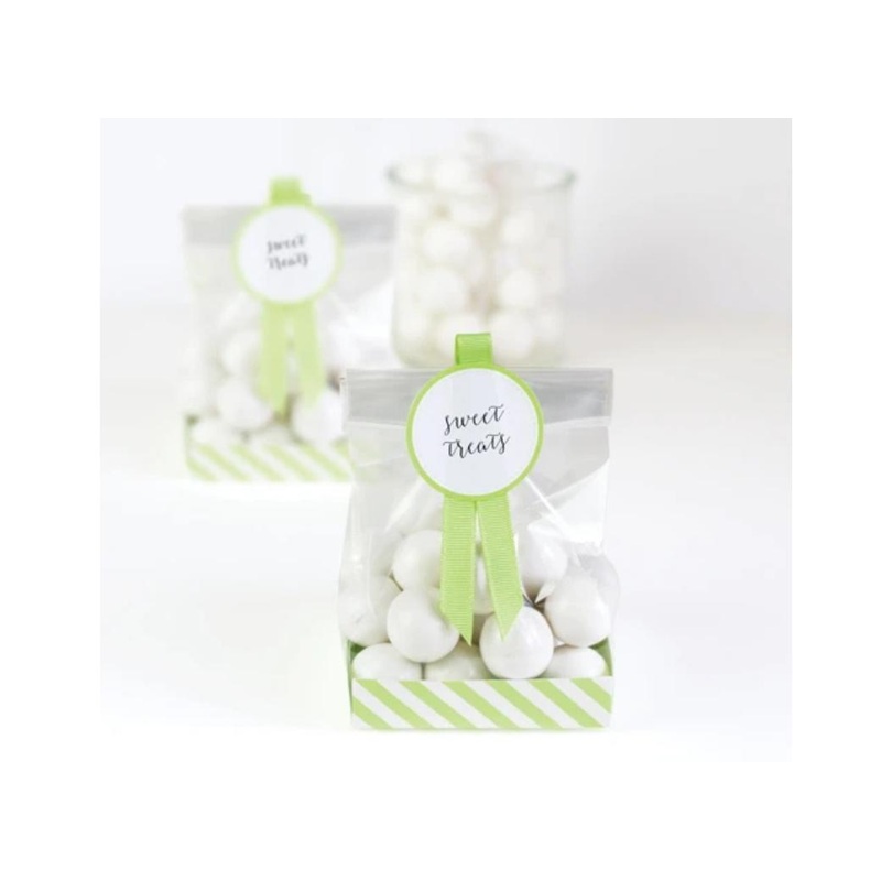 Paper Eskimo Treat Bags 12pk - Apple Green