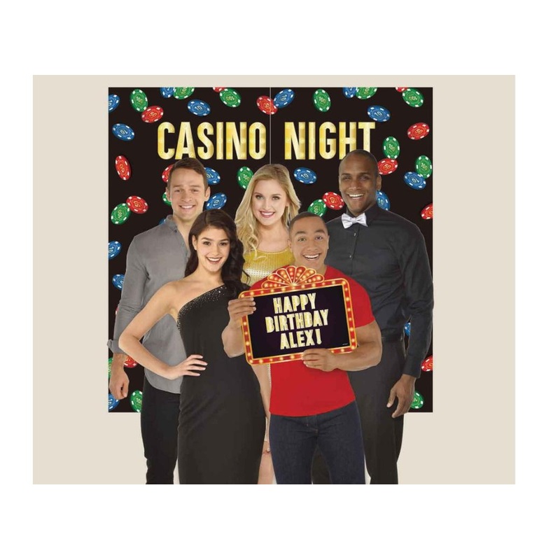 Roll The Dice Casino Scene Setter & Marquee Sign