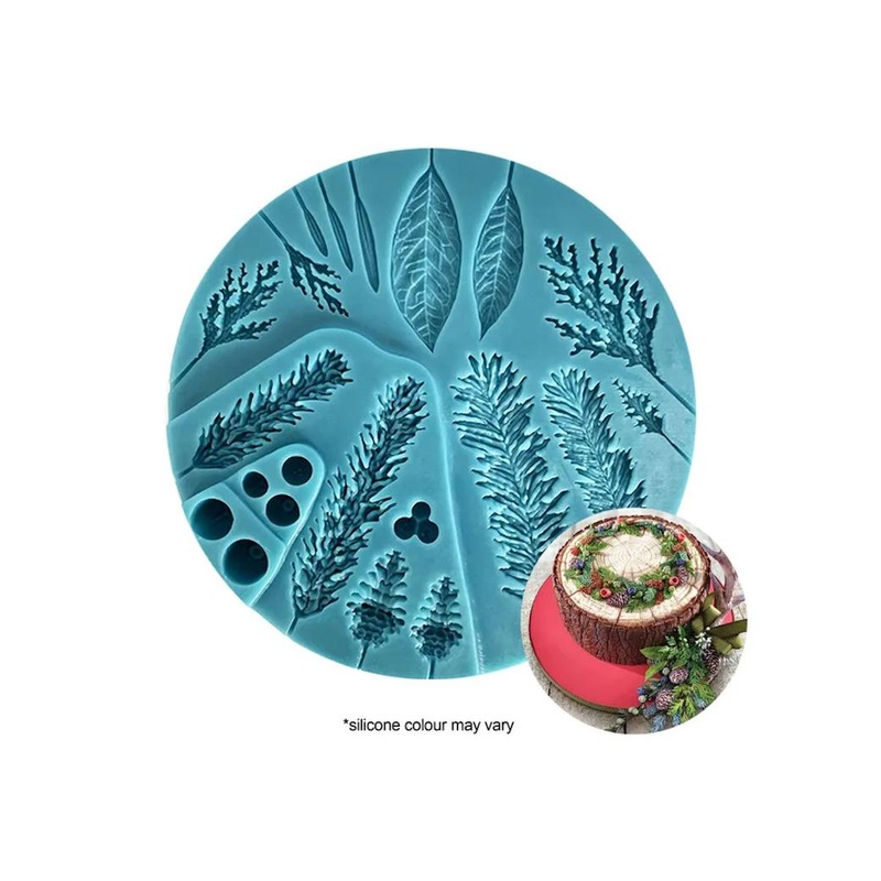 Silicone Mould - Assorted Wreath Leaves