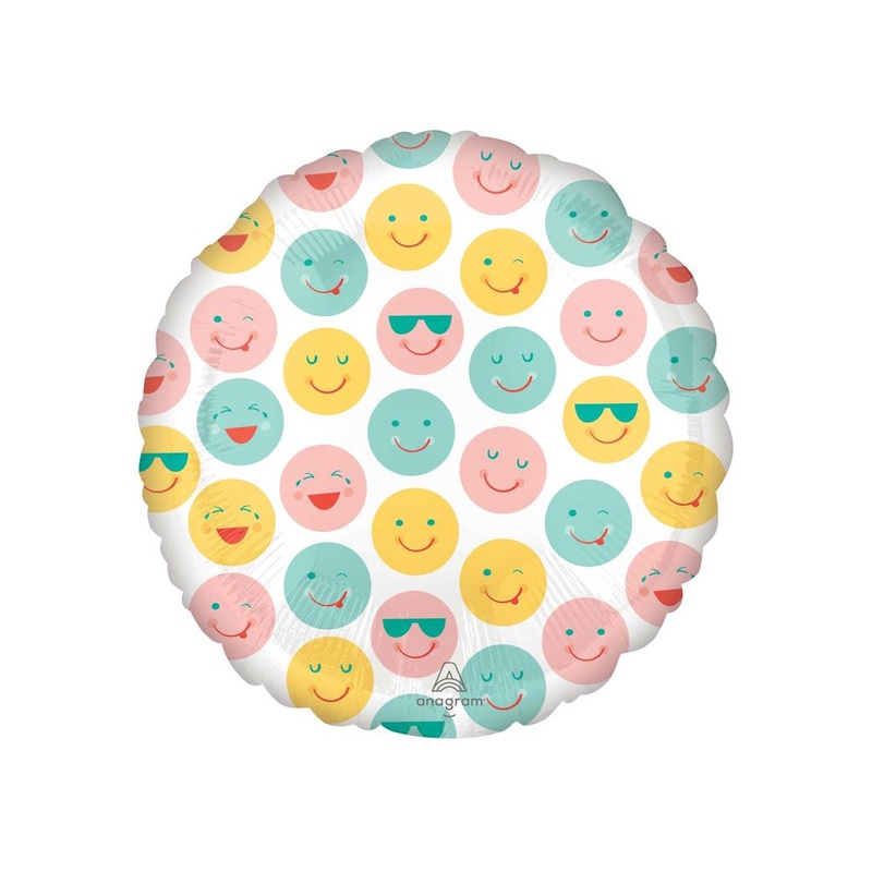 Smiley Faces Foil Balloon