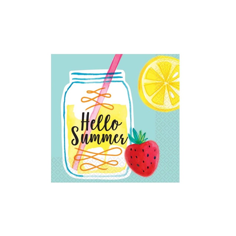 Hello Summer Lemonade Beverage Napkins 16pk