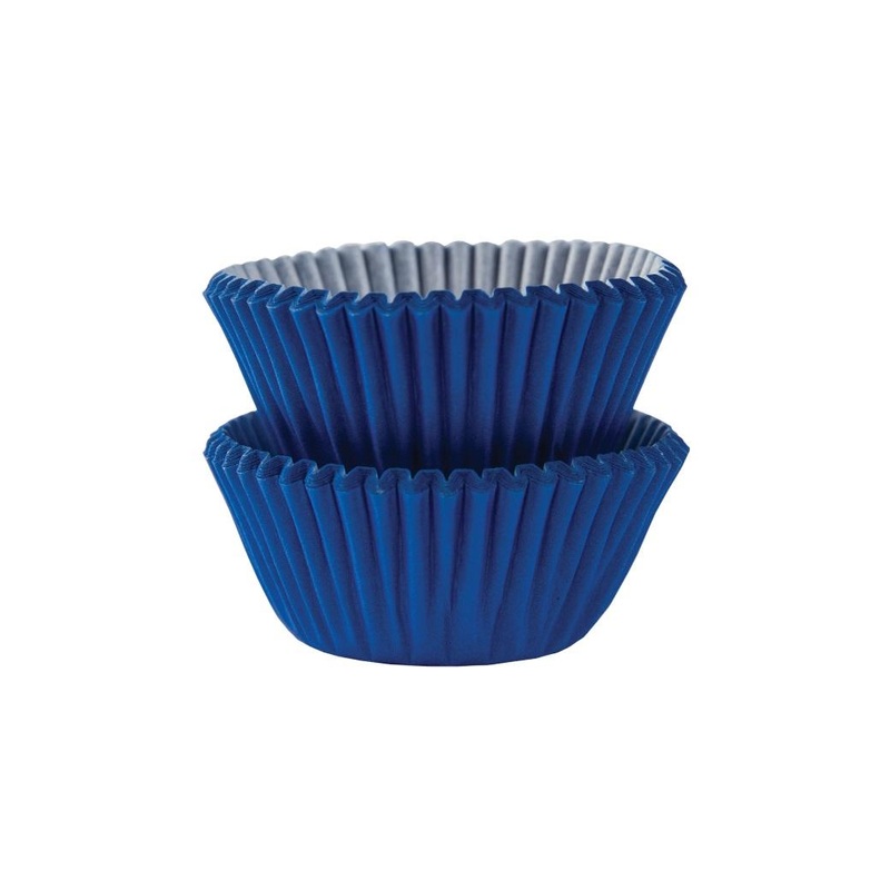 Mini Cupcake Cases 100pk - Royal Blue