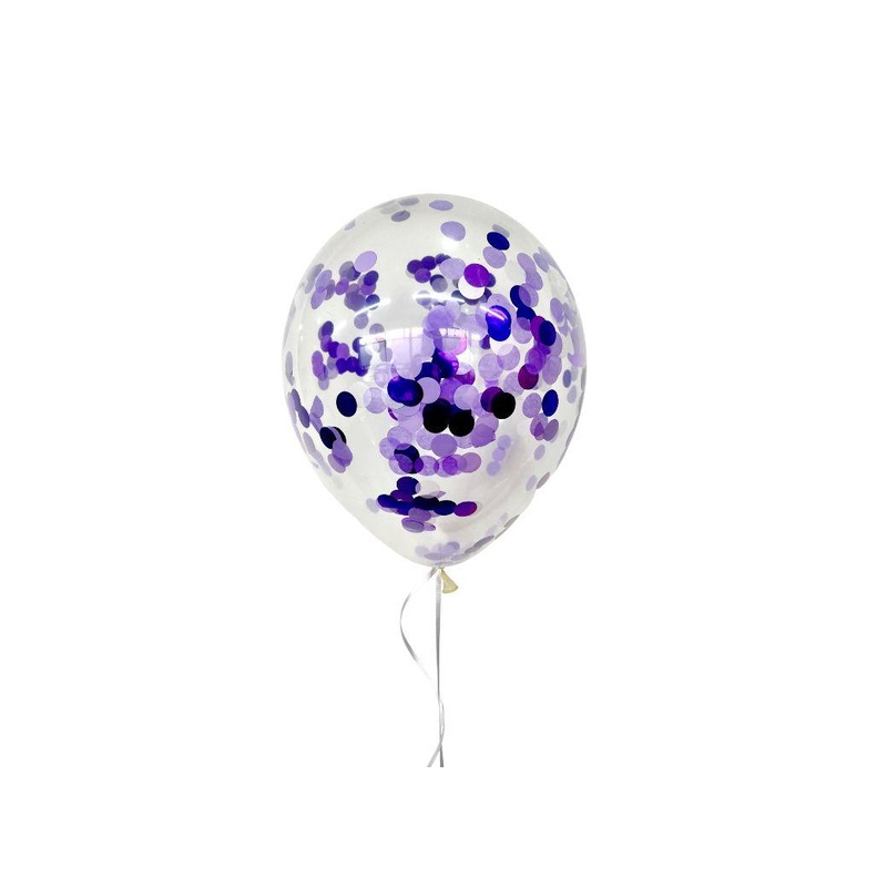 Perfectly Purple Confetti Balloon - Single