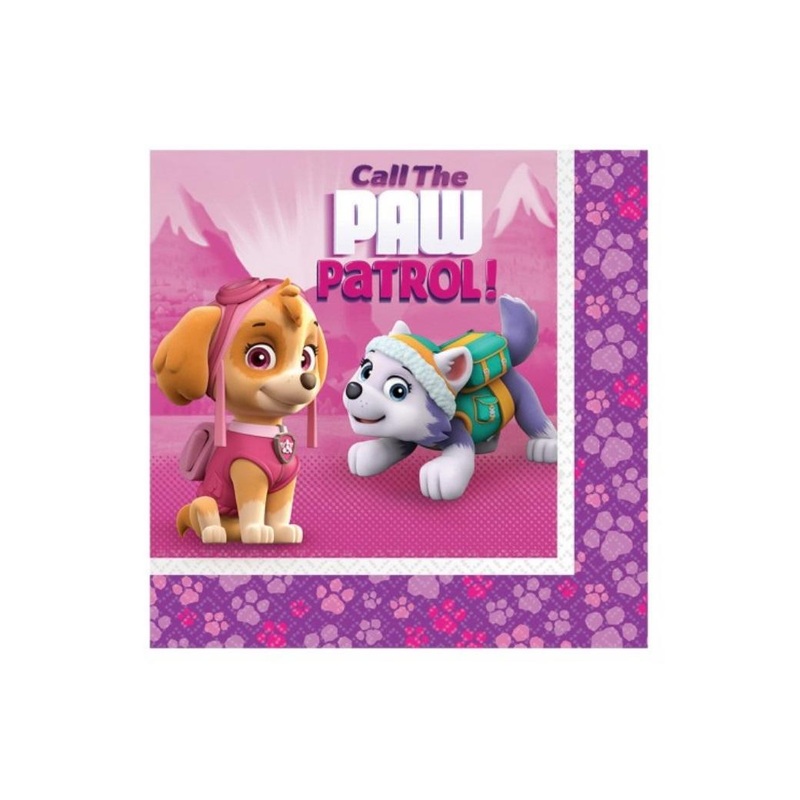 Pink Paw Patrol Lunch Napkins