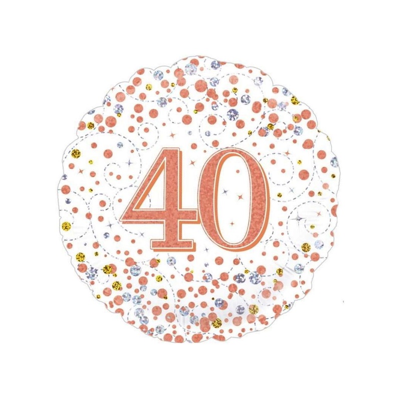 Sparkling Fizz 40th Foil Balloon