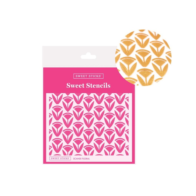 Sweet Sticks Stencil - Scandi Floral