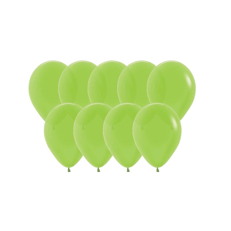 Value Mini Balloons 50PK - Kiwi Green