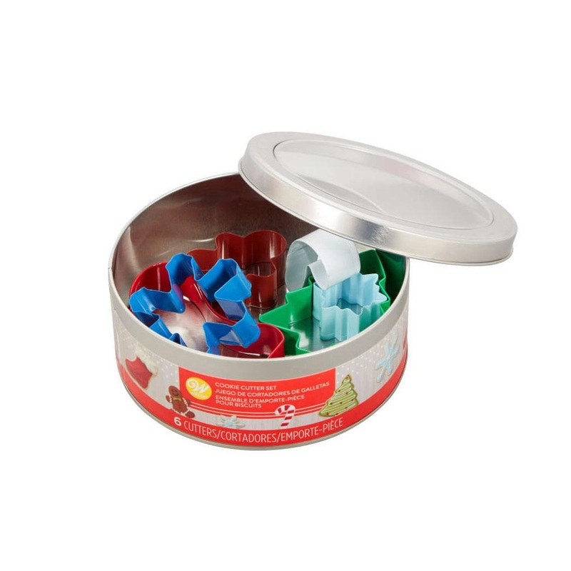 Wilton 6pce Christmas Cookie Cutter Gift Set