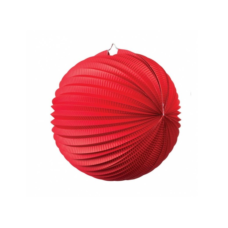 Accordion Lantern 25cm - Red