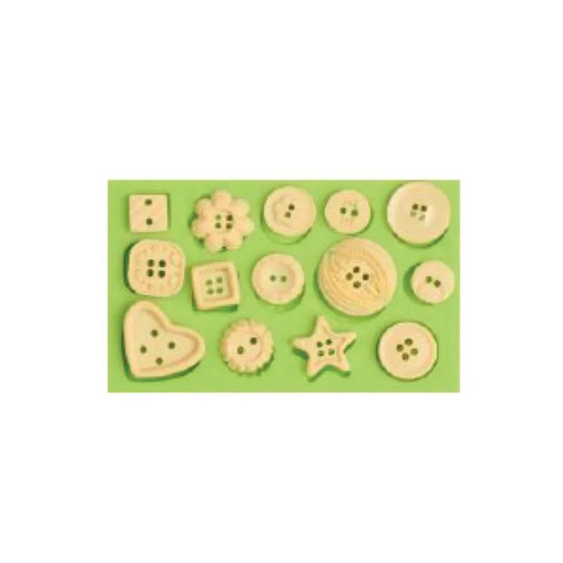 Assorted Buttons Silicone Mould