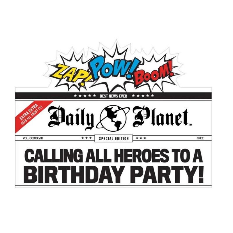 Justice League Deluxe Invitations 8pk